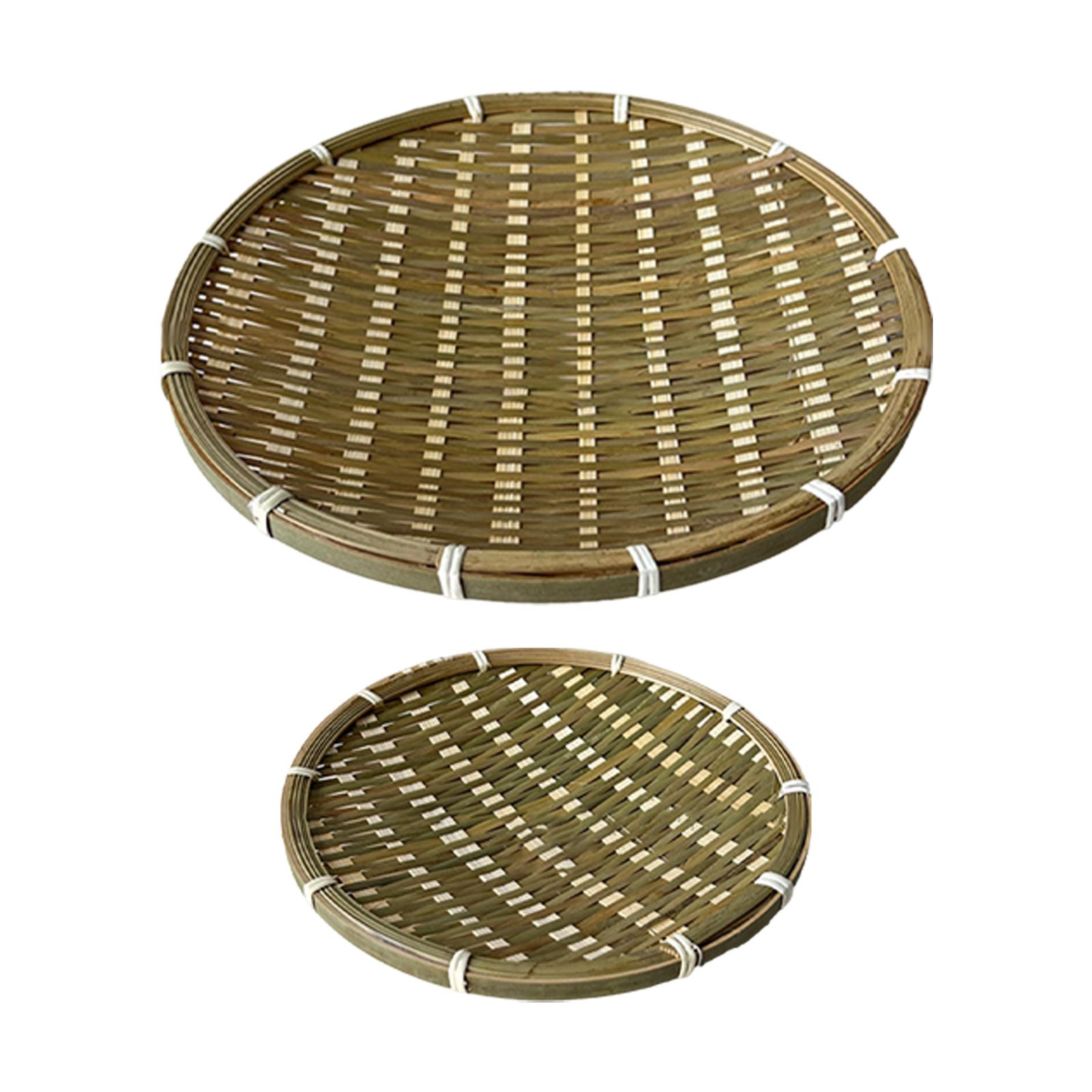 Food Storage Restaurant - Bamboo Basket Tray Wicker Bread Baskets