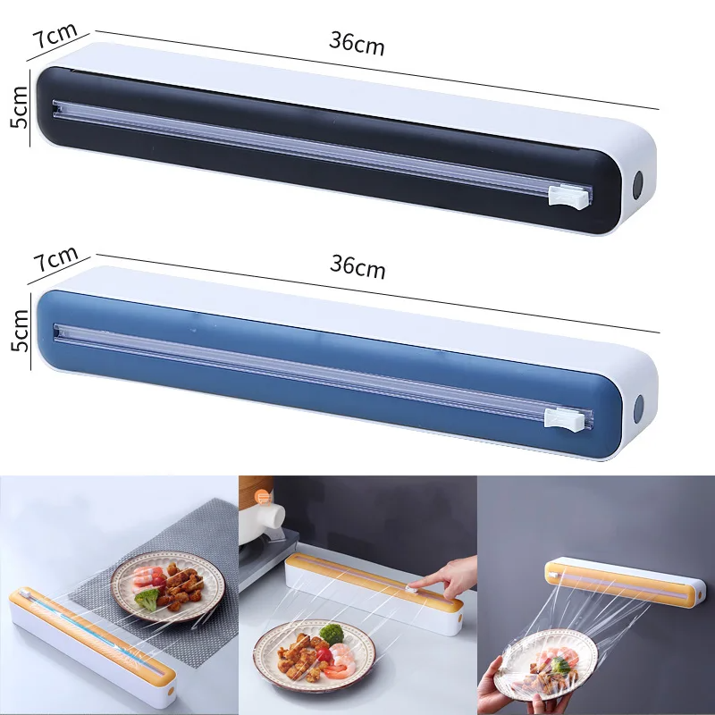 Food Storage Aluminum - Food Film Dispenser Magnetic Plastic Wrap