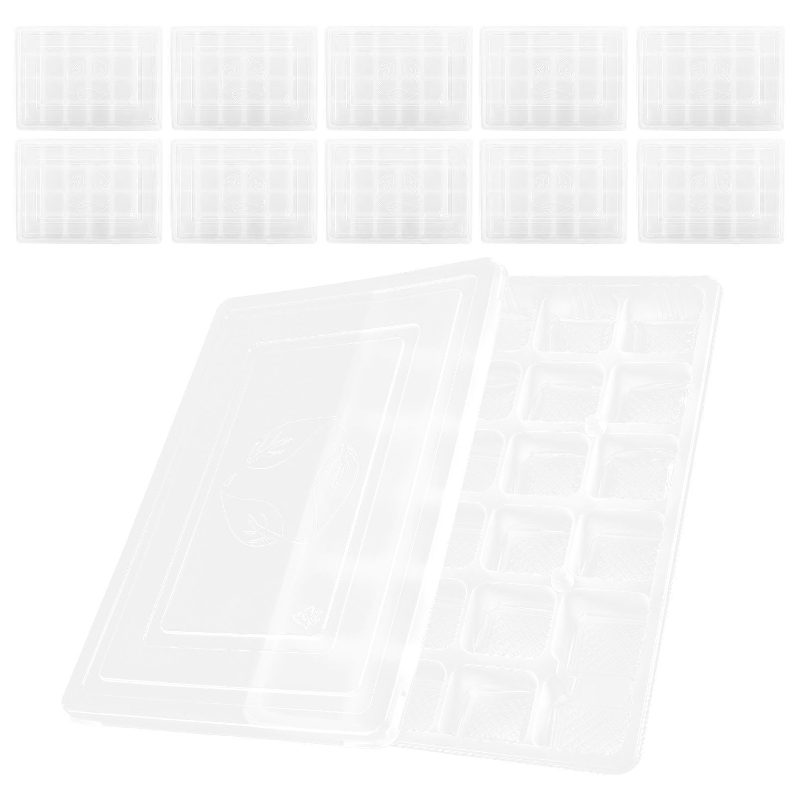 Food Storage Freezer - 10Set Dumpling Storage Box Clear Stackable
