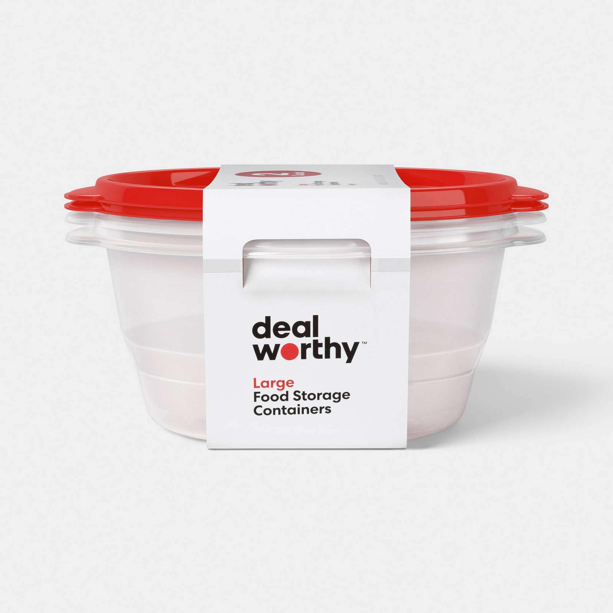 Food Storage Large - 2ct Large Round Food Storage Containers