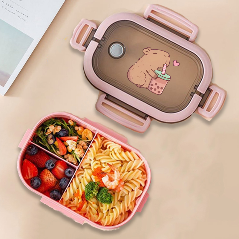 Food Storage Container - Capybara Bento Lunch Box Anime Animals