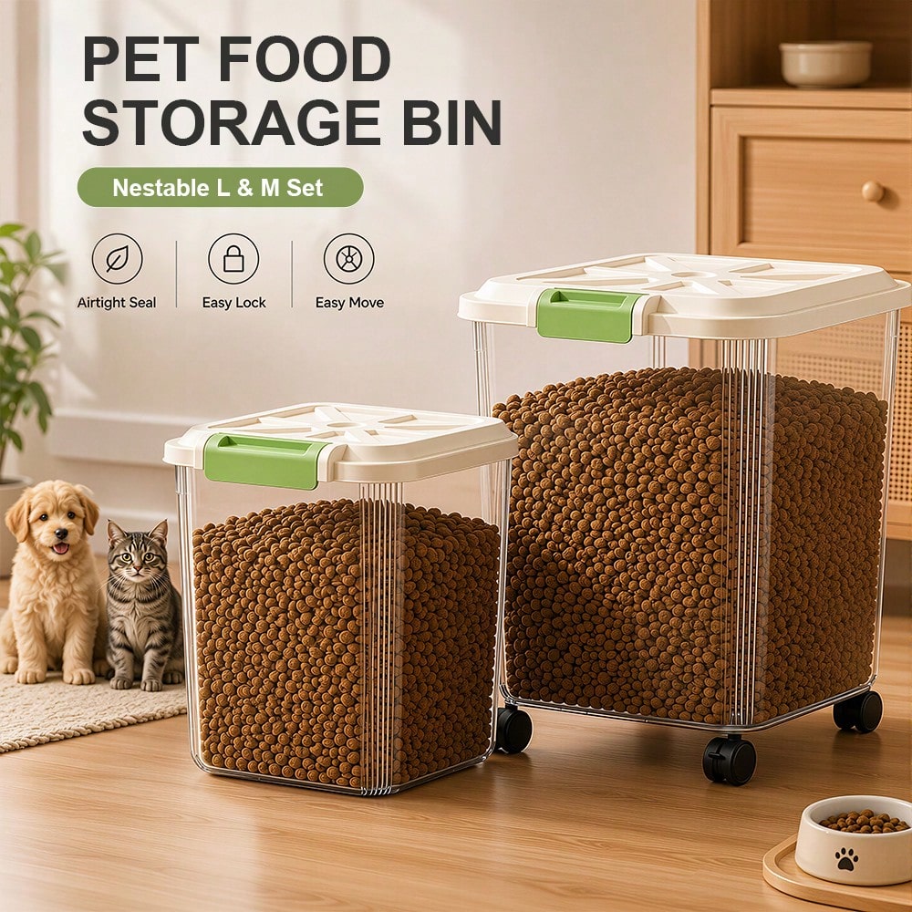 Food Storage Large - 2PCS Large & Medium Pet Food