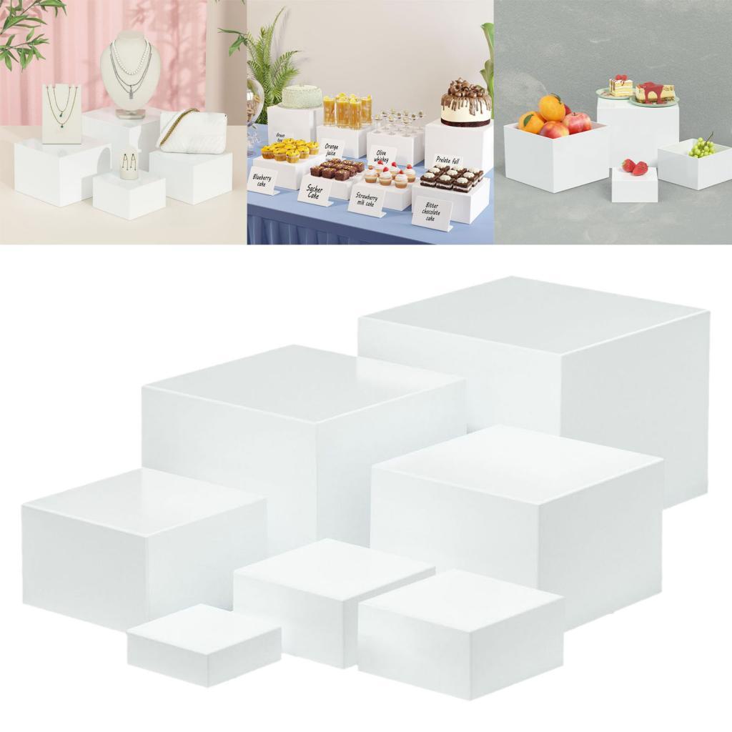 Food Storage Restaurant - 7 Pieces Acrylic Cube Display Box