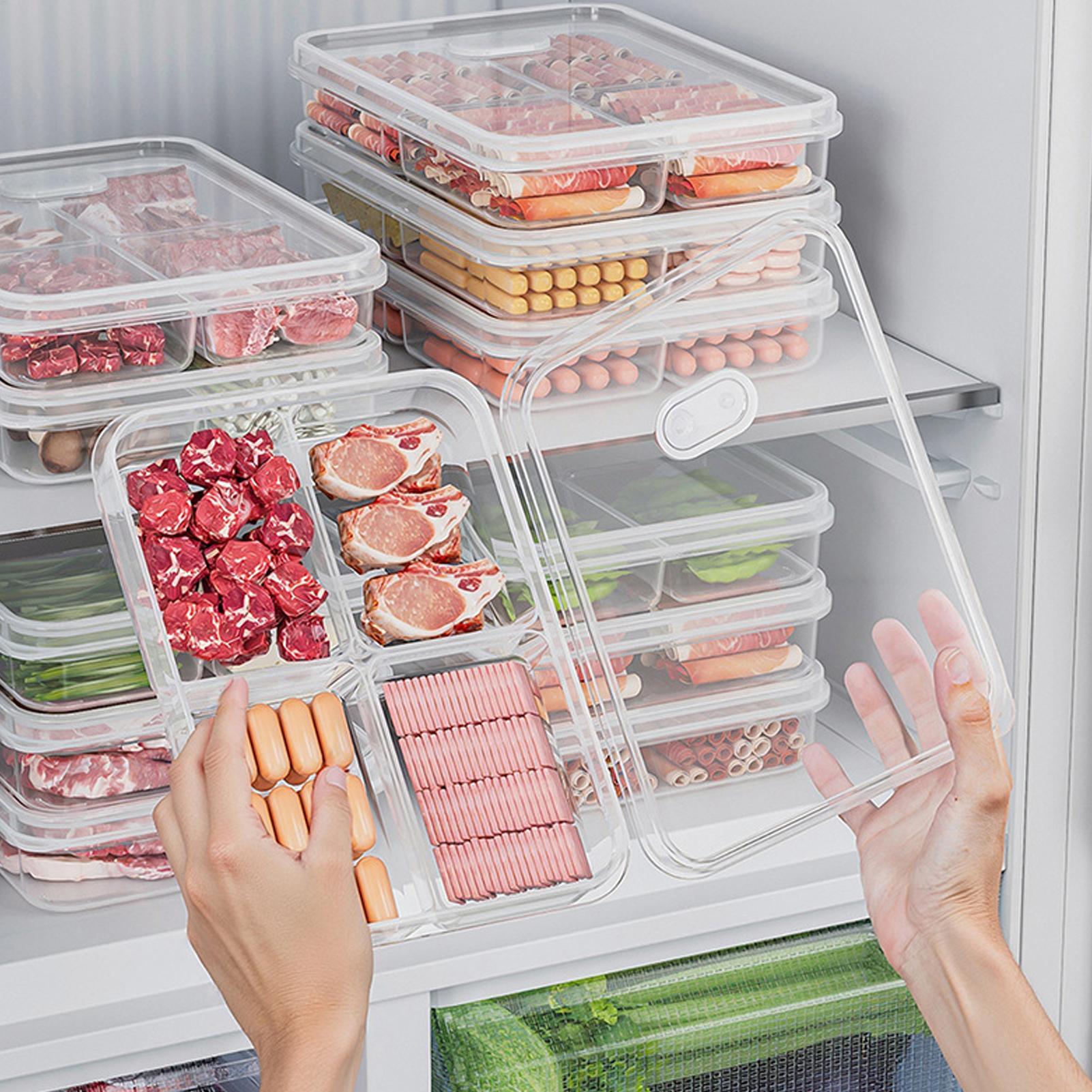 Food Storage Freezer - 1PC Refrigerator Storage Box Meat Vegetable