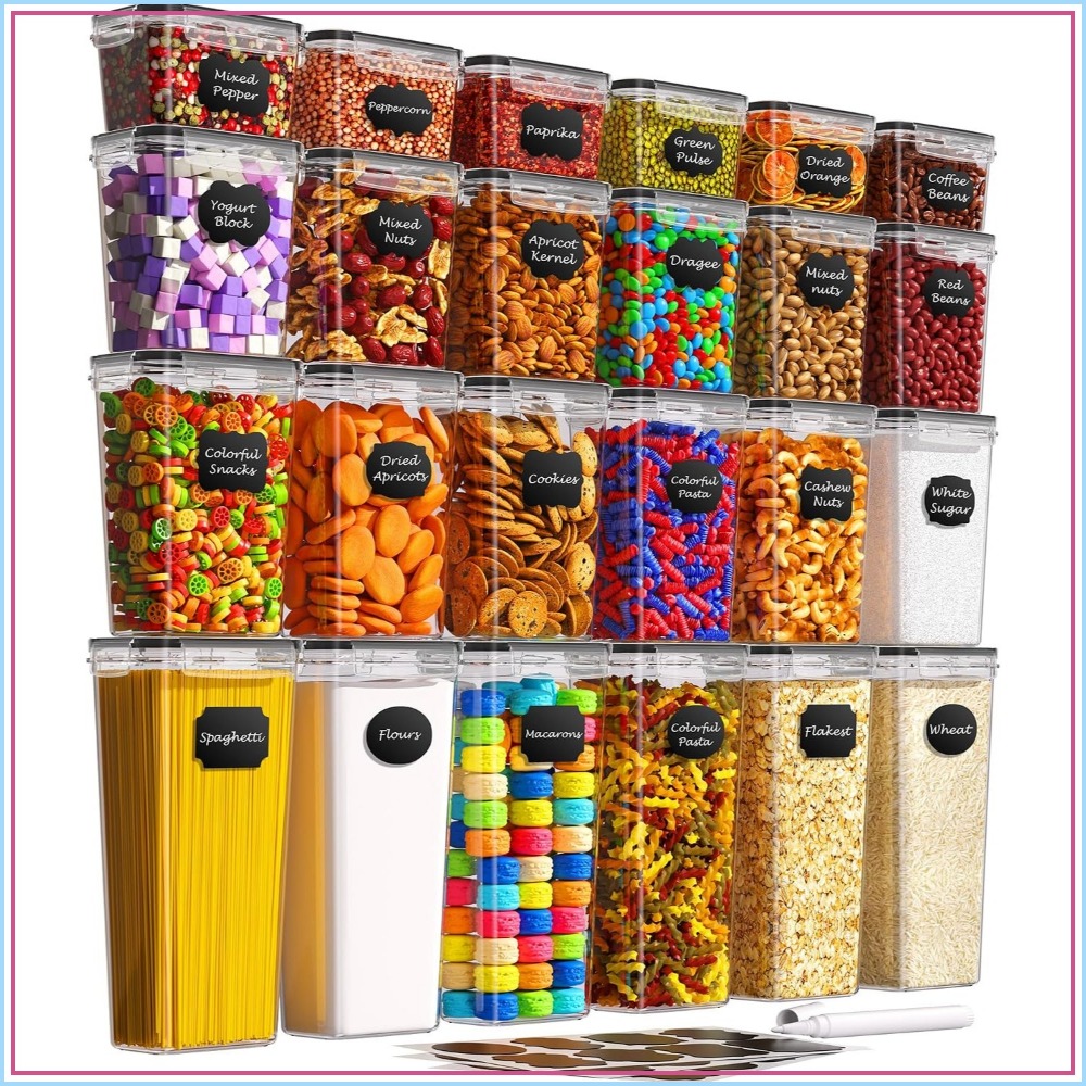 Food Storage Containers With Lids - 24 PCS Airtight Food Storage Containers