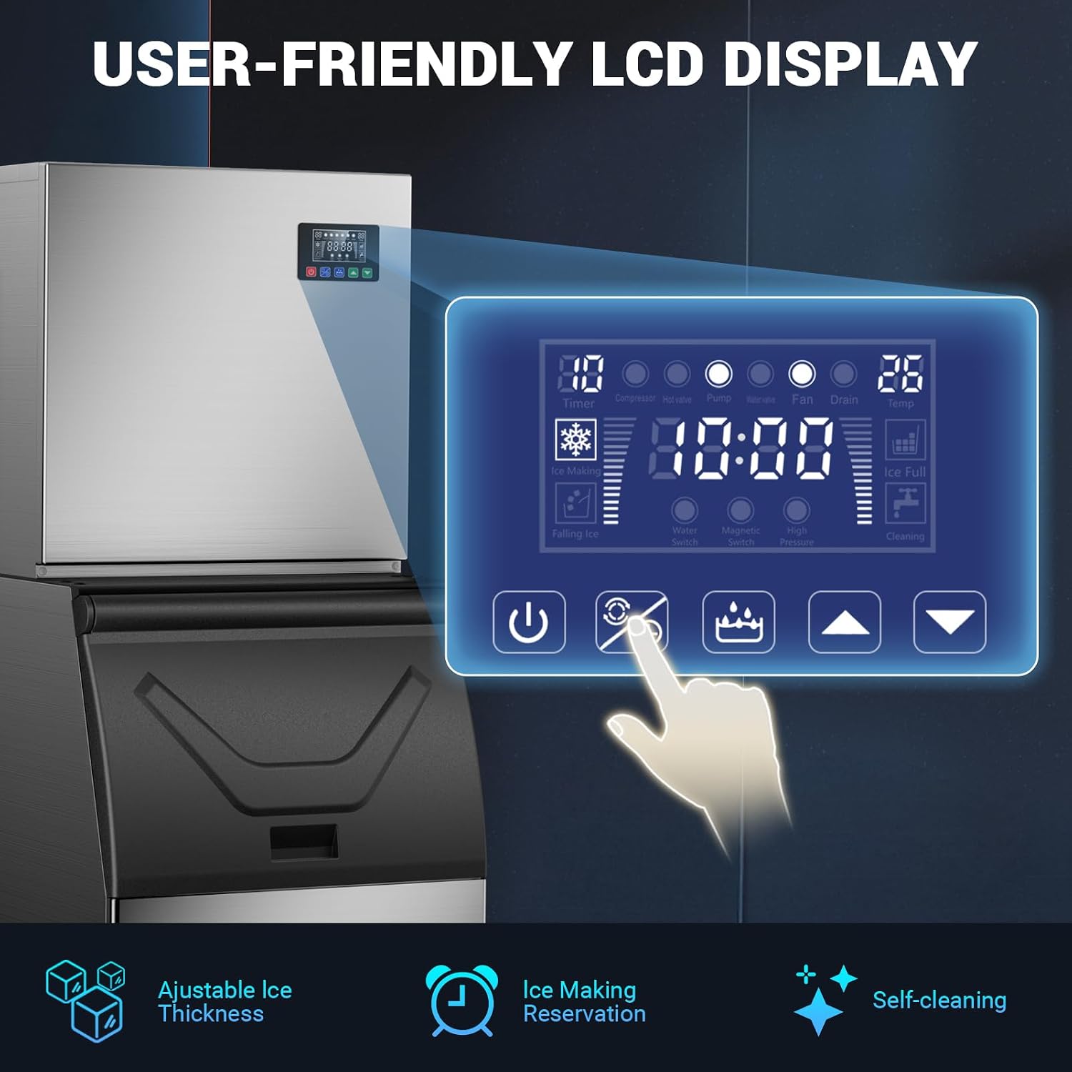 Commercial Ice Maker Machine w - Food Storage Restaurant review and price