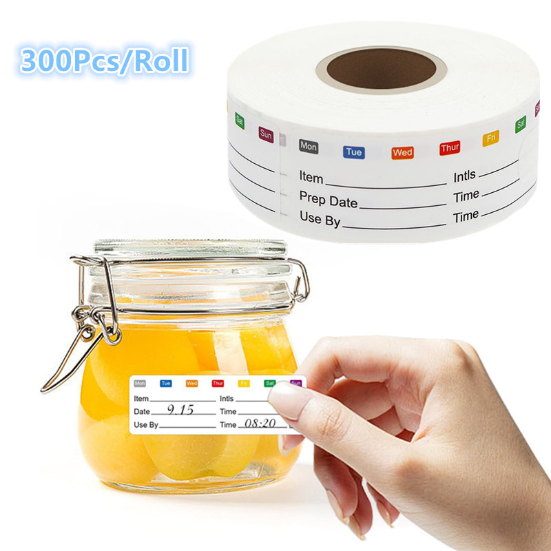 300Pcs/Roll Kitchen Date Food  - Food Storage Expiration Dates review and price