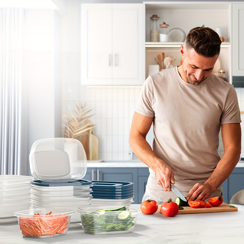 A Set of 6 Transparent Stackab - Food Storage Boxes With Lids review and price