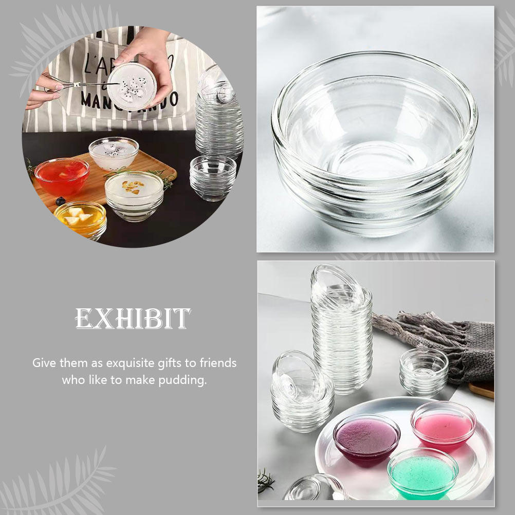 4Pcs Glass Jelly Bowls Premium - Food Storage Glass review and price