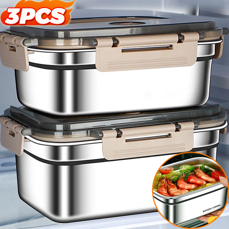 Large Capacity Bento Box  Stai - Food Storage Boxes With Lids review and price