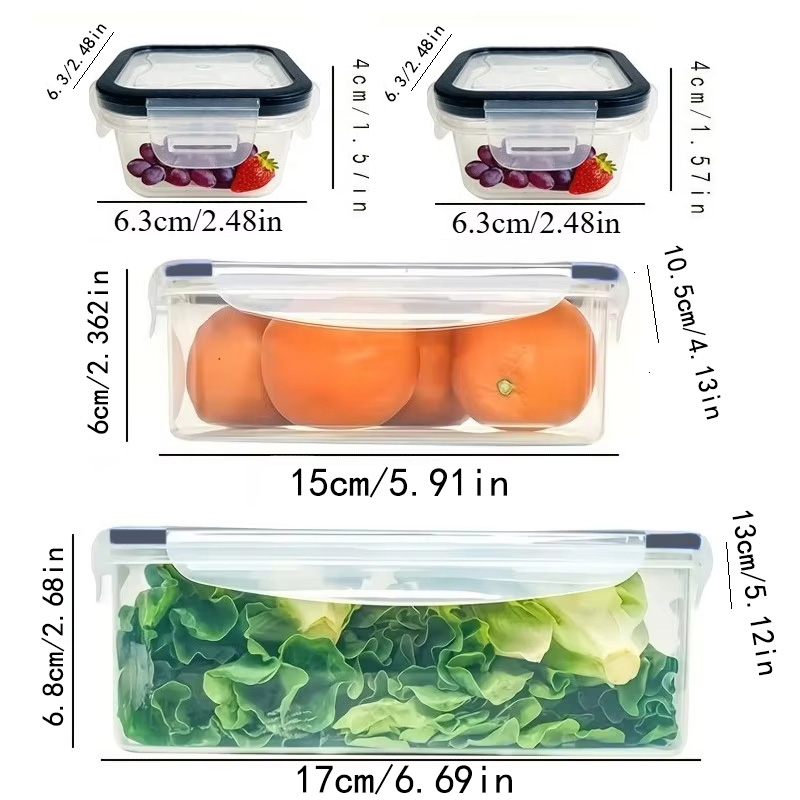 8Pcs Set Includes 4 Containers - Food Storage Quart review and price