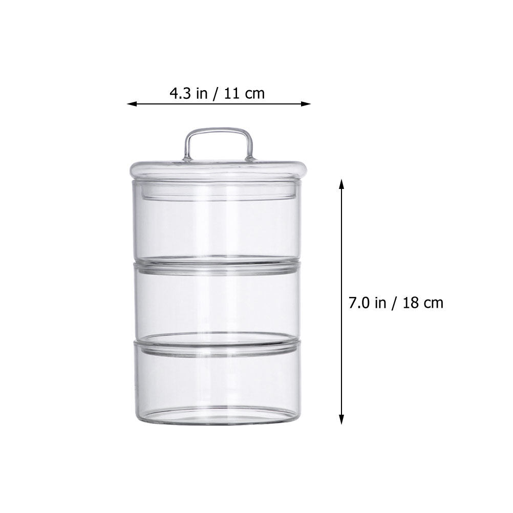 1Set Clear Glass Storage Bowl  - Food Storage Glass review and price