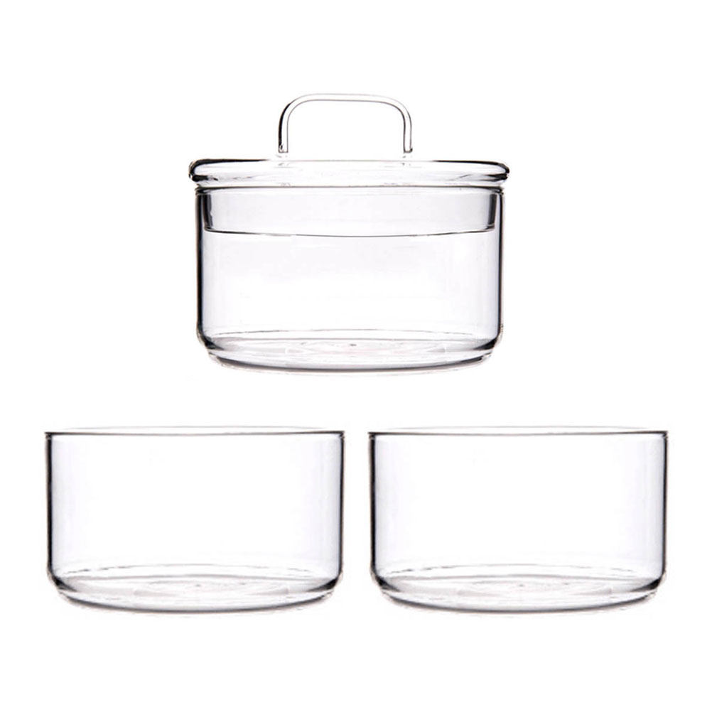 1Set Clear Glass Storage Bowl  - Food Storage Glass review and price