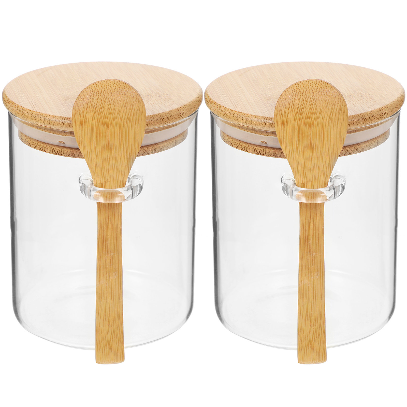 2 Pcs Flour Sugar Storage Cont - Food Storage Glass review and price