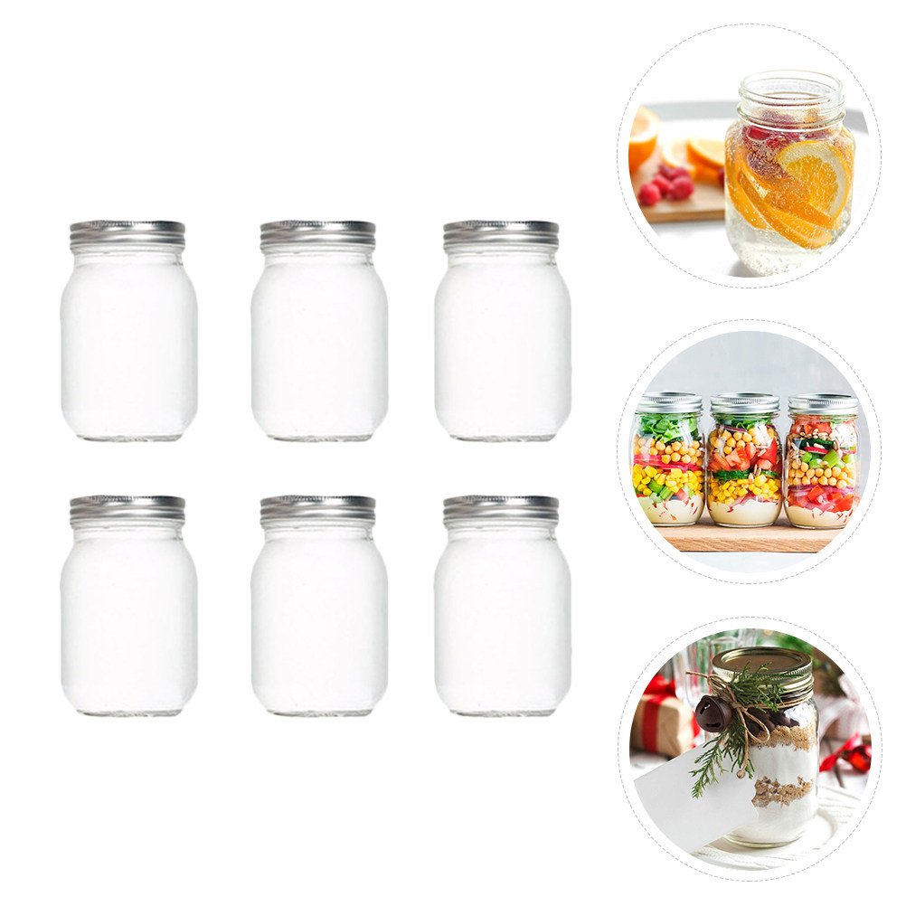 6Pcs Transparent Round Glass J - Food Storage Glass review and price
