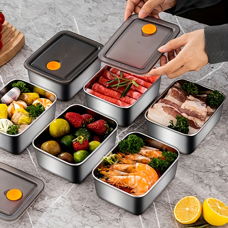 4pc Stainless Steel Food Stora - Food Storage Freezer review and price