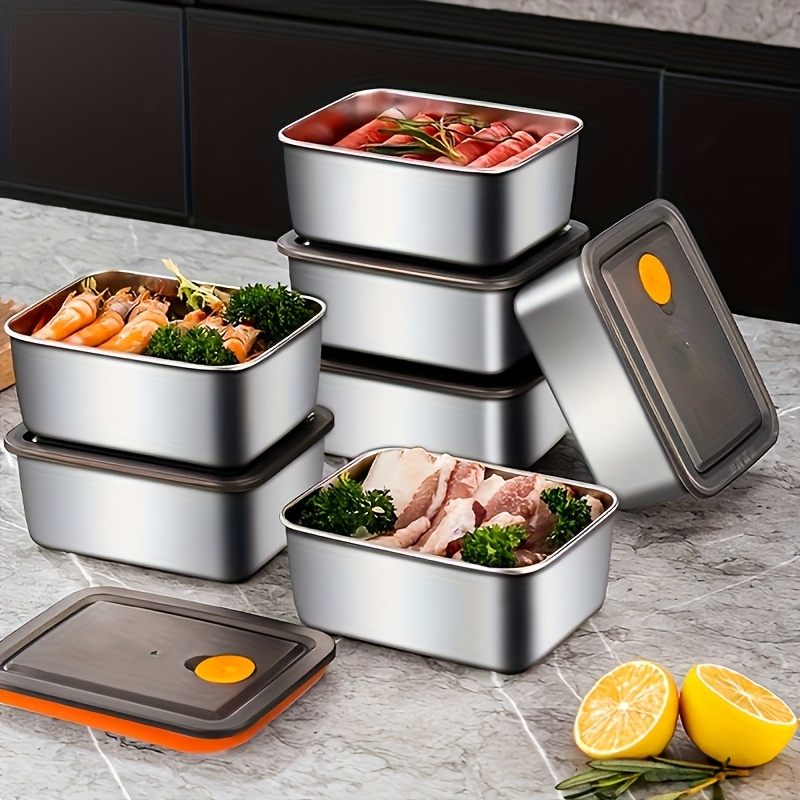 4pc Stainless Steel Food Stora - Food Storage Freezer review and price