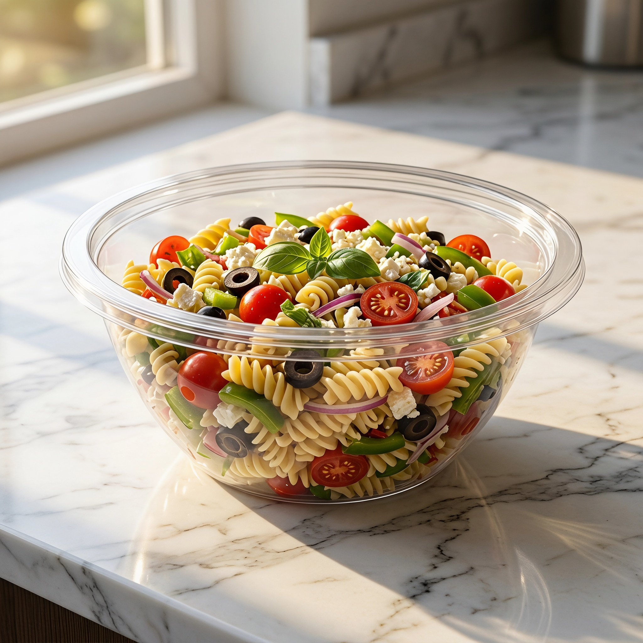 2Sets Clear Salad Mixing Bowls - Food Storage Containers With Lids review and price