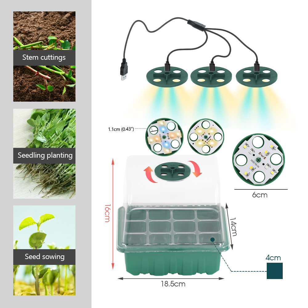 LED Nursery Pots with Grow Lig - Food Storage Plants review and price
