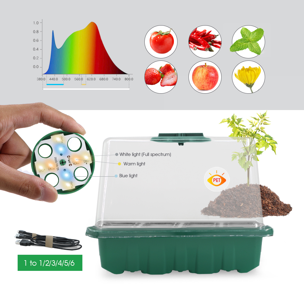 LED Nursery Pots with Grow Lig - Food Storage Plants review and price