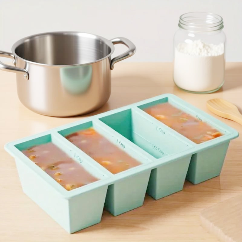 1Pc Silicone Freezer Tray With - Food Storage Frozen review and price