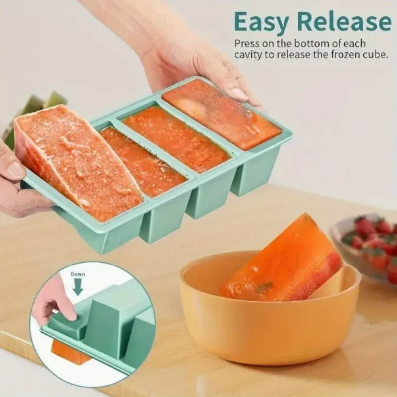 1Pc Silicone Freezer Tray With - Food Storage Frozen review and price