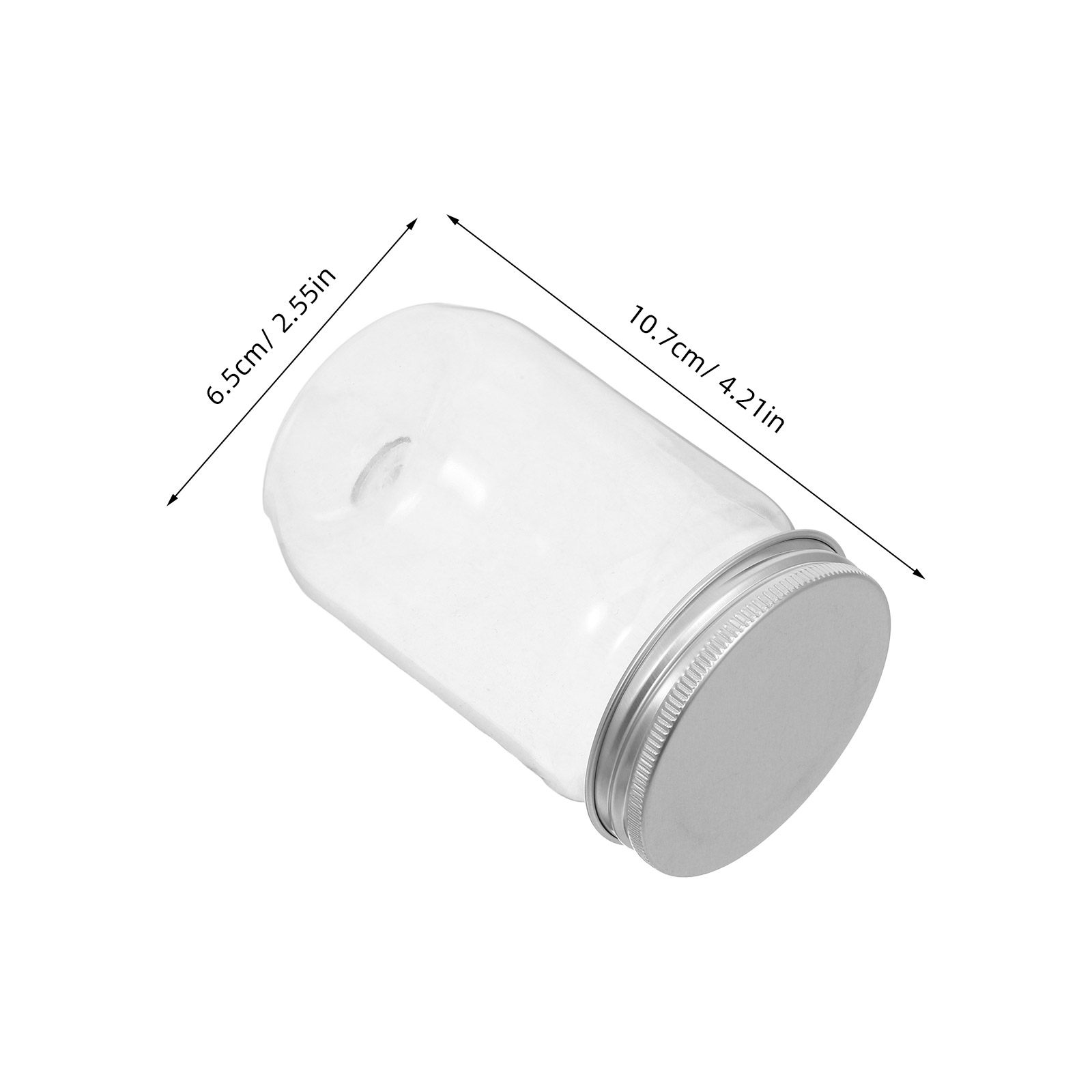 6Pcs Clear Plastic Mason Jars  - Food Storage Containers With Lids review and price