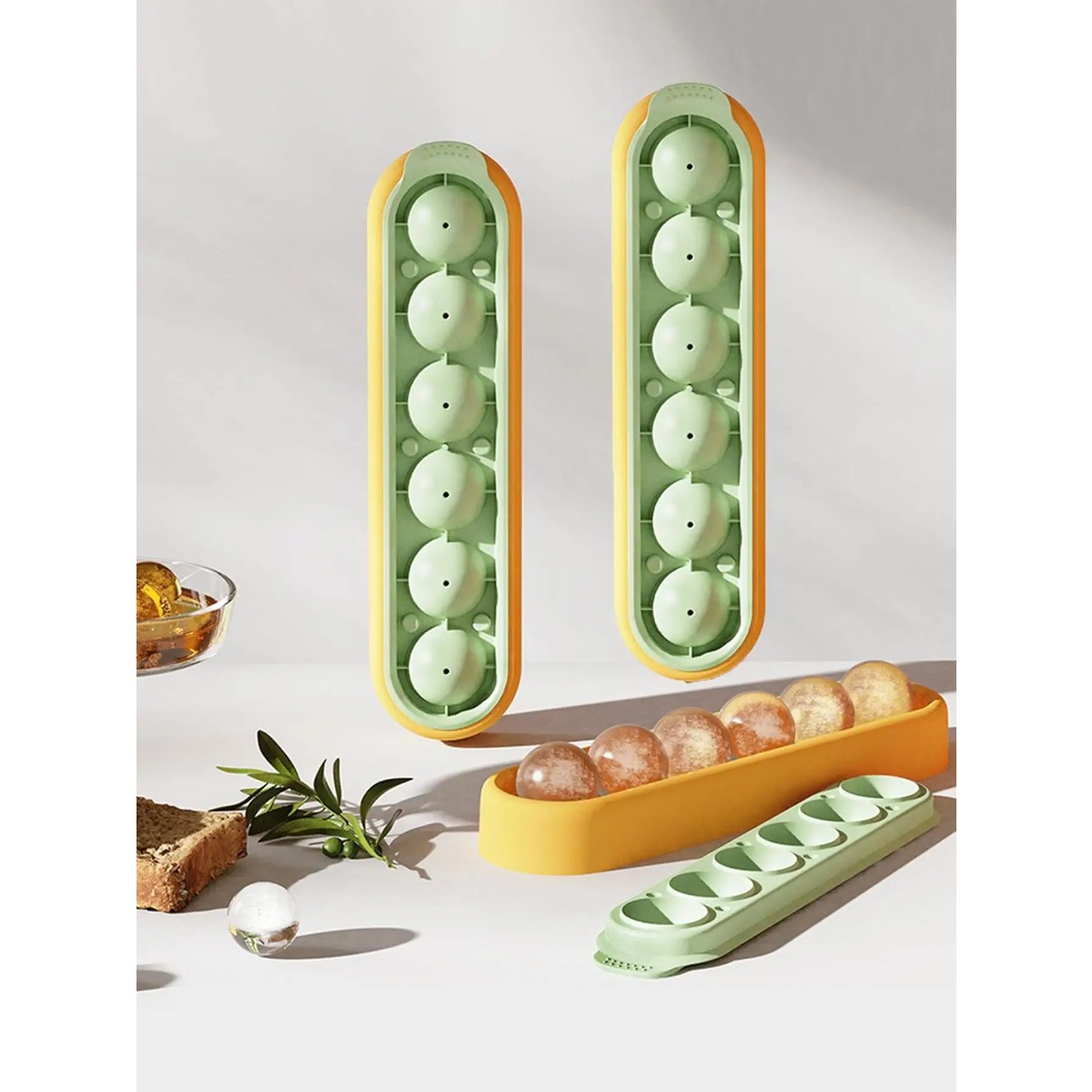 1 Round Ice Hockey Mold, Silic - Food Storage Frozen review and price