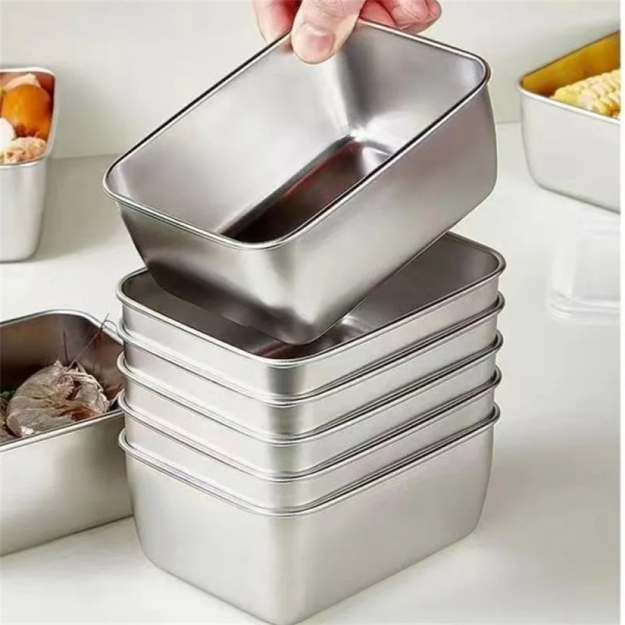 1/3/5pcs Stainless Steel Food  - Food Storage Quart review and price