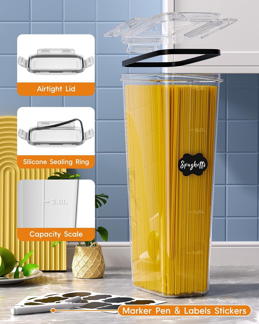 24 PCS Airtight Food Storage C - Food Storage Containers With Lids review and price