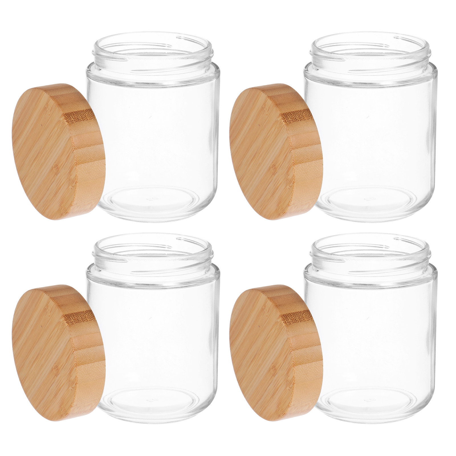 4Pcs Glass Kitchen Storage Jar - Food Storage Glass review and price