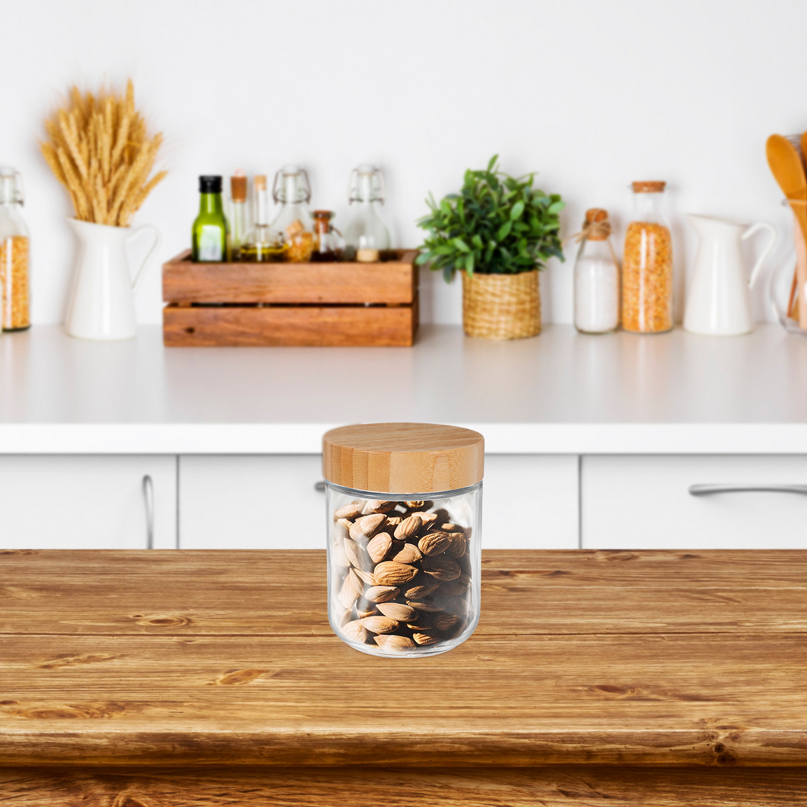 4Pcs Glass Kitchen Storage Jar - Food Storage Glass review and price