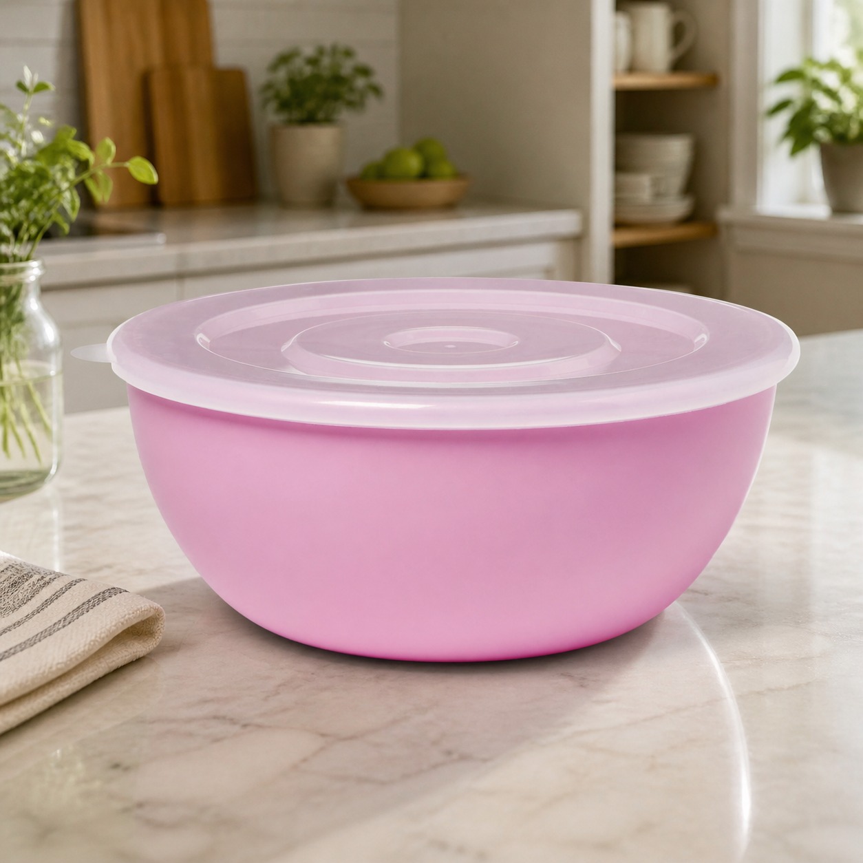 Pink Bowl With Matching Lid, D - Food Storage Containers With Lids review and price