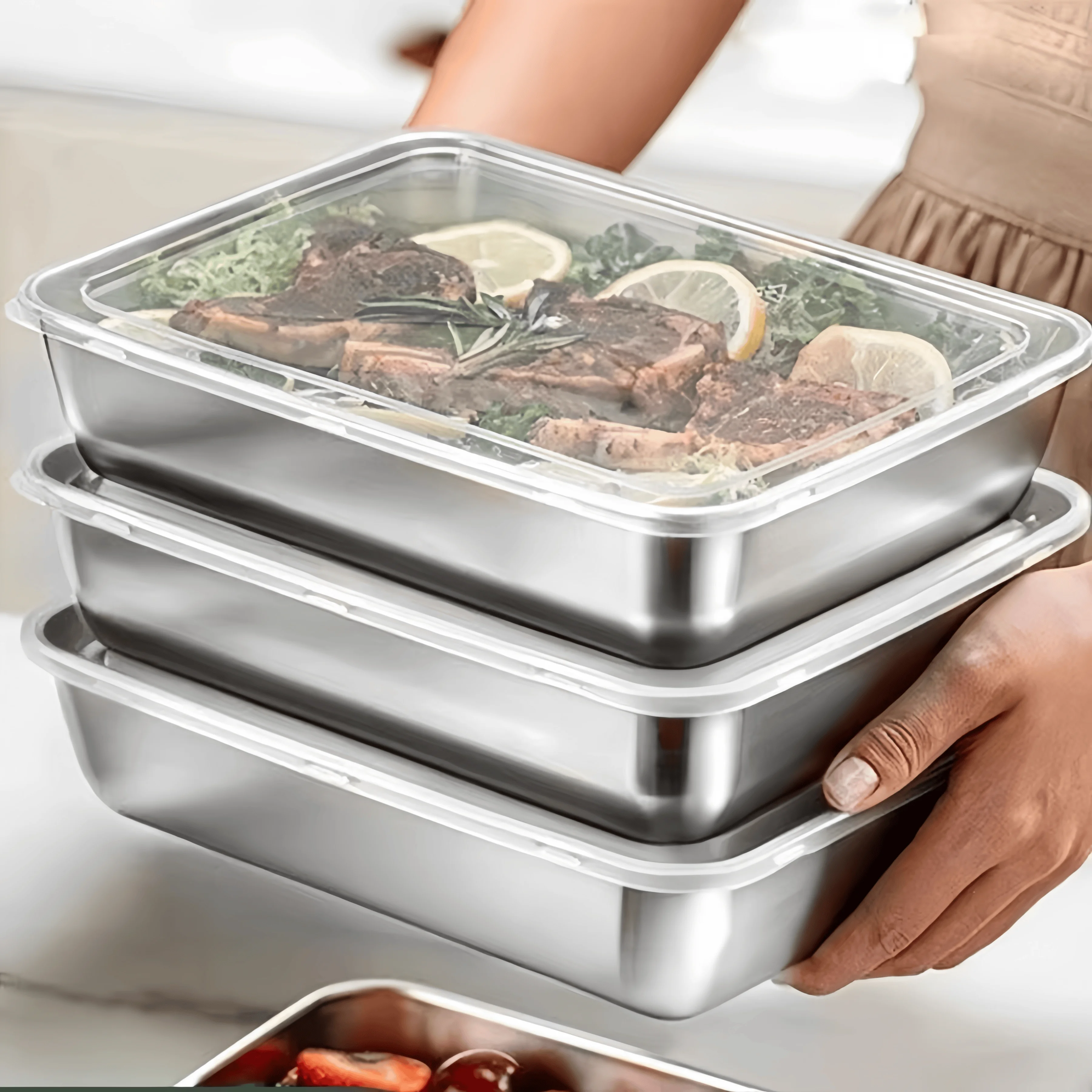 Stainless Steel Sealed Lunch B - Food Storage Containers With Lids review and price