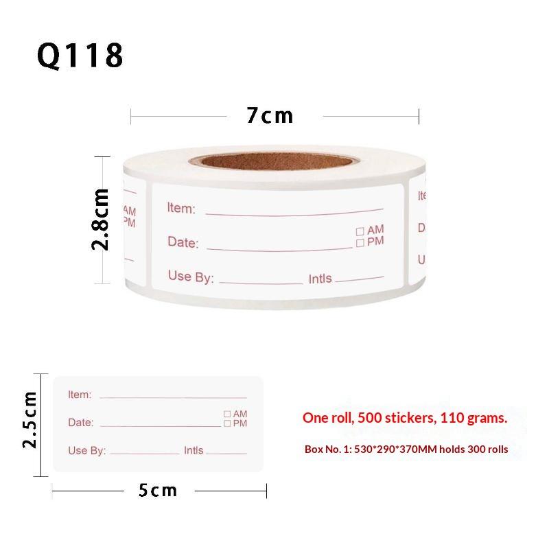 500pcs/roll 5*2.5cm Kitchen St - Food Storage Restaurant review and price